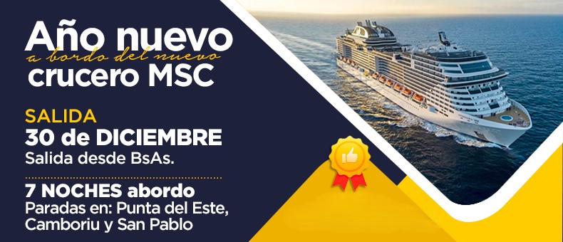 Crucero Fin de Año en el MSC Splendida