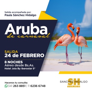 Aruba de Carnaval salida 24 Febrero - 8 noches